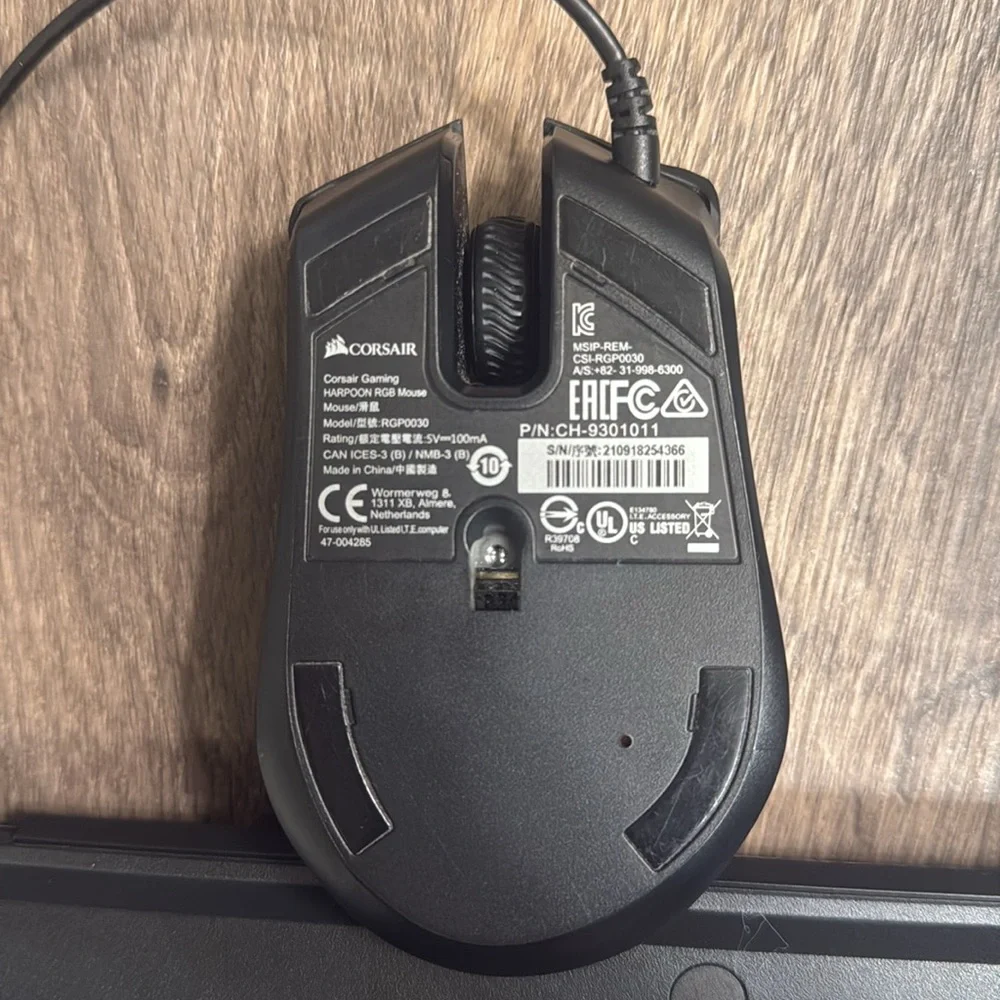 Wired gaming keyboard with mouse